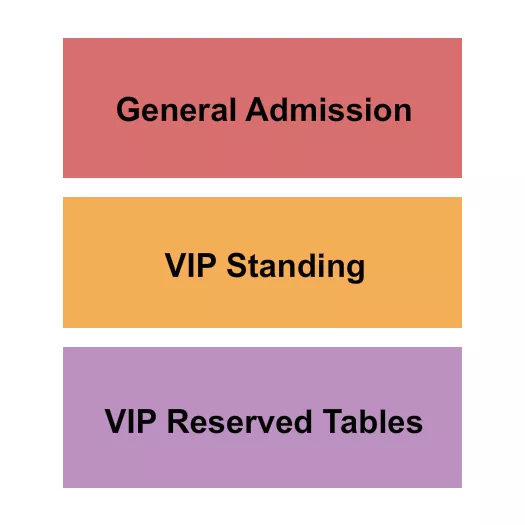 GA STANDING TABLE Seating Map Seating Chart