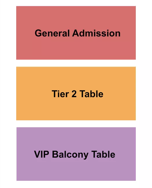 GA TABLE BALCONY Seating Map Seating Chart