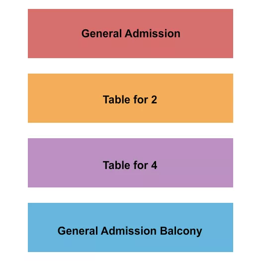 BOURBON THEATRE NE GA TABLE24 BALCONY Seating Map Seating Chart