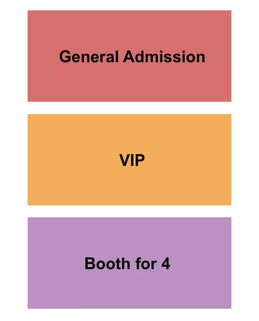 GA VIP BOOTH Seating Map Seating Chart