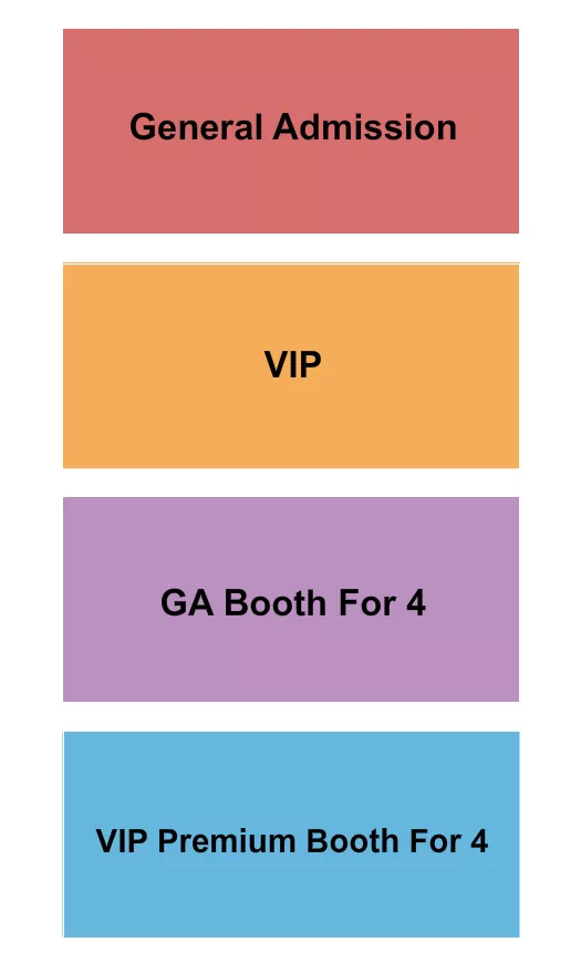 GA VIP BOOTHS Seating Map Seating Chart