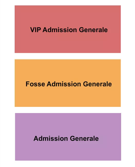 PARC JEAN DRAPEAU GA VIP FOSSE Seating Map Seating Chart