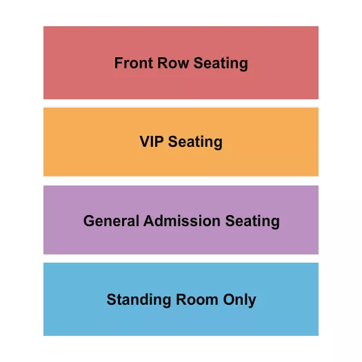 GA VIP FRONT ROW Seating Map Seating Chart