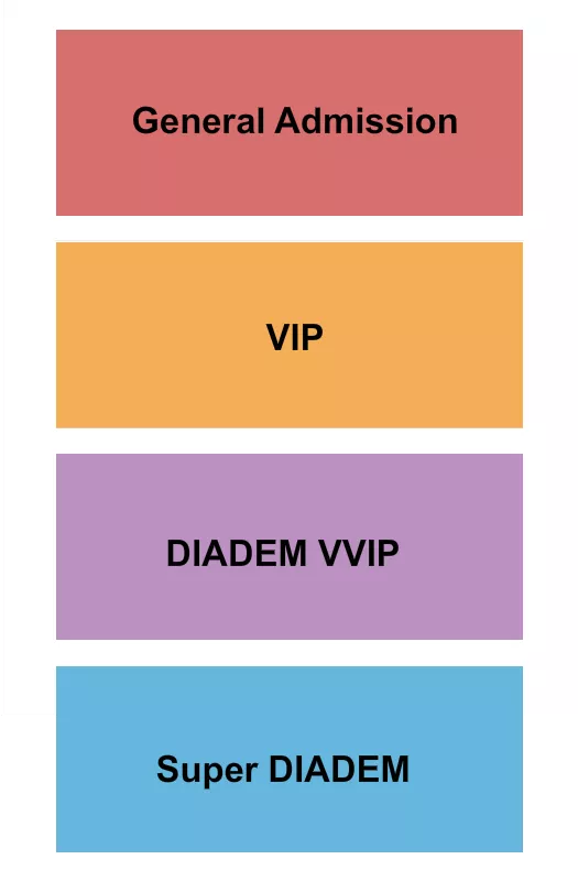 CERVANTES MASTERPIECE BALLROOM GA VIP 2 Seating Map Seating Chart
