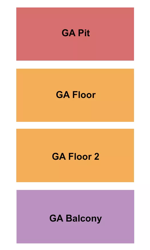 GA BY LEVEL Seating Map Seating Chart