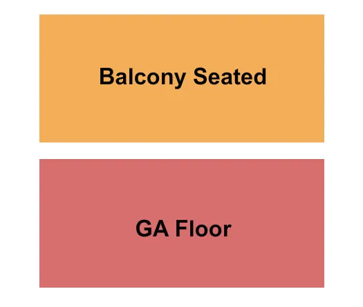 GA FLOOR BALCONY SEATED Seating Map Seating Chart