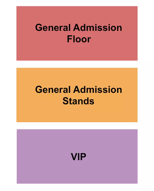 GA FLOOR STANDS VIP Seating Map Seating Chart