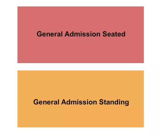 GA SEATED GA STANDING Seating Map Seating Chart