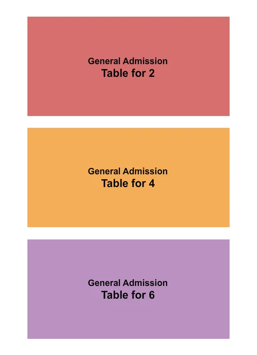 GA TABLE FOR 2 4 6 Seating Map Seating Chart