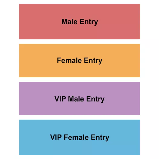 GA VIP MALE FEMALE Seating Map Seating Chart