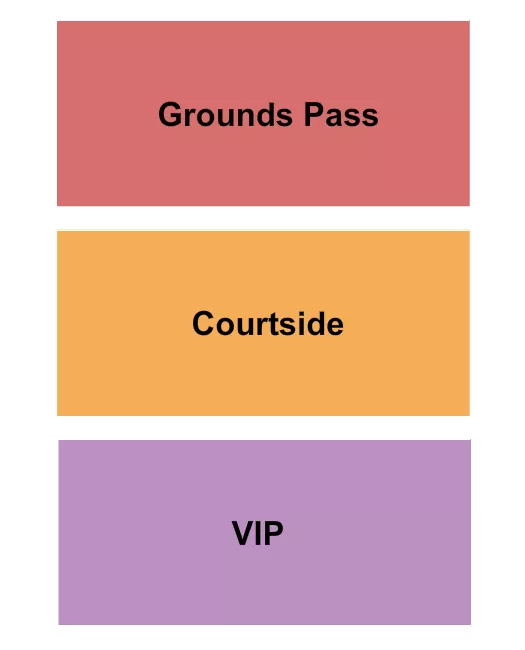 PICKLEBALL Seating Map Seating Chart