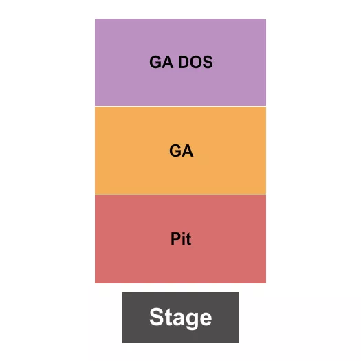 PIT GA Seating Map Seating Chart