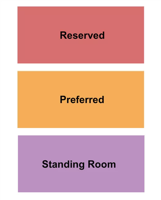 PRINCESS THEATRE DECATUR RESERVED PREFERRED SRO Seating Map Seating Chart