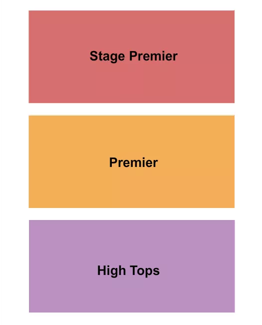 THE LOUNGE AT CITY WINERY NASHVILLE STAGE PREMIER HIGH TOP Seating Map Seating Chart