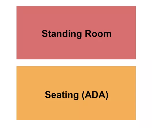 STANDING SEATED Seating Map Seating Chart