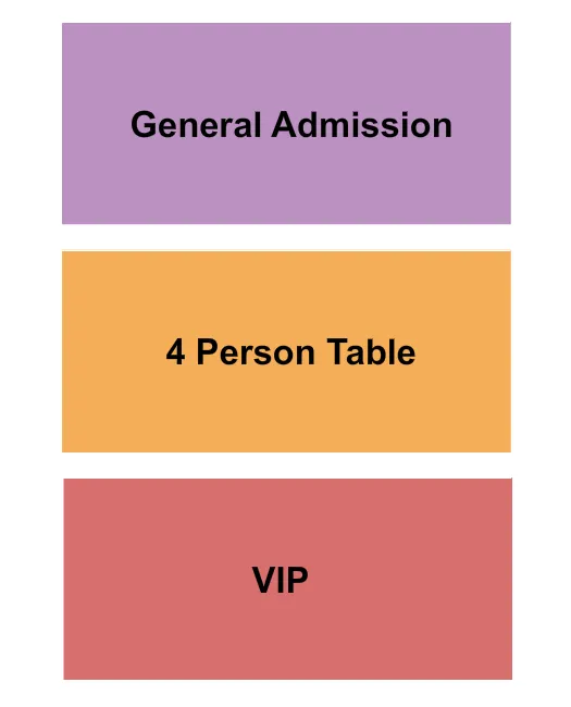 VIP TABLE GA Seating Map Seating Chart