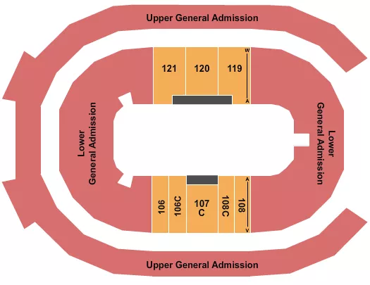 WRESTLING PIAA Seating Map Seating Chart