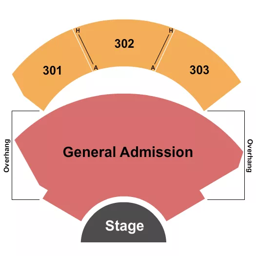 GILA RIVER HOTELS CASINOS WILD HORSE PASS GA 300S Seating Map Seating Chart