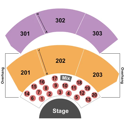 GILA RIVER HOTELS CASINOS WILD HORSE PASS RESERVED TABLES Seating Map Seating Chart