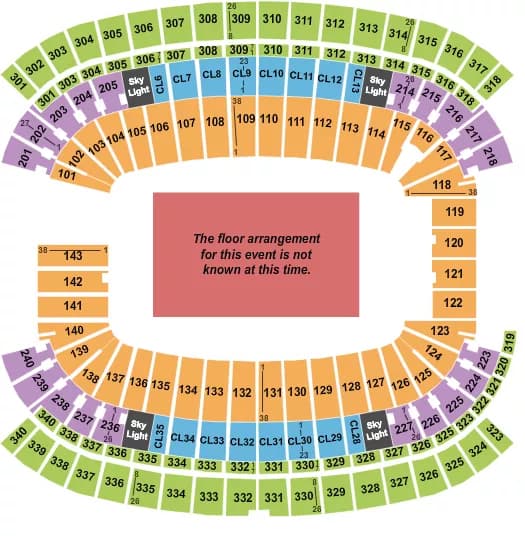 GENERIC FLOOR Seating Map Seating Chart