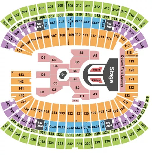 KAROL G Seating Map Seating Chart