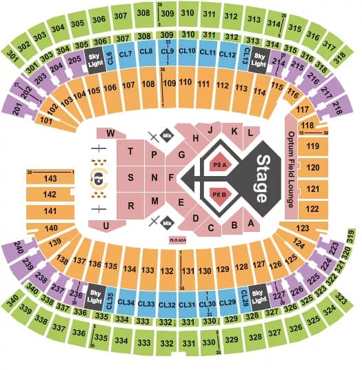 USHER Seating Map Seating Chart