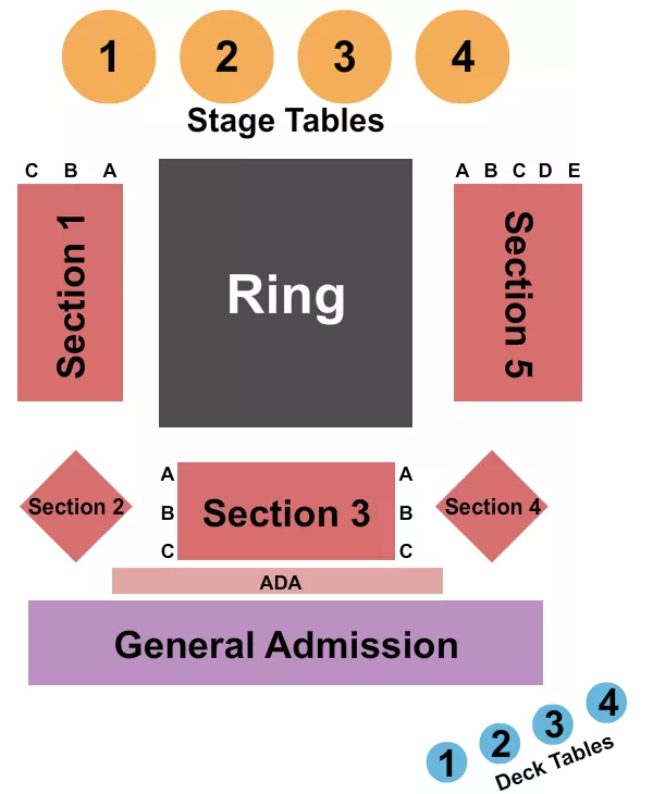 WRESTLING 2 Seating Map Seating Chart