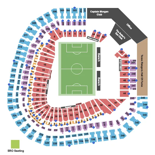 SOCCER Seating Map Seating Chart