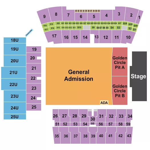 POST MALONE Seating Map Seating Chart