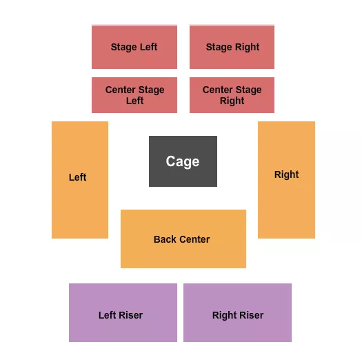 MMA Seating Map Seating Chart