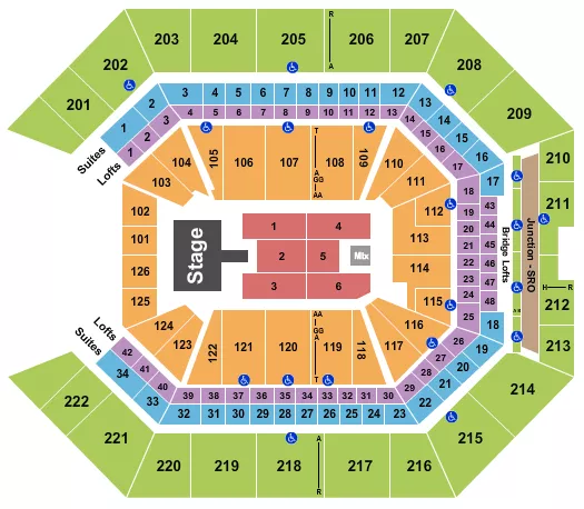 DON OMAR Seating Map Seating Chart