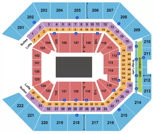 RINGLING BROS CIRCUS Seating Map Seating Chart