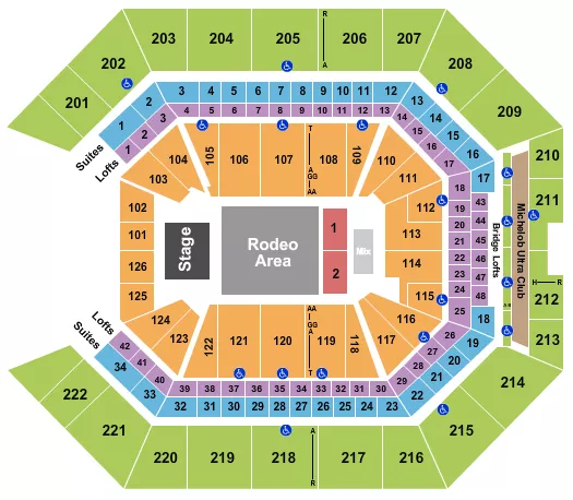 VIVA EL JARIPEO Seating Map Seating Chart