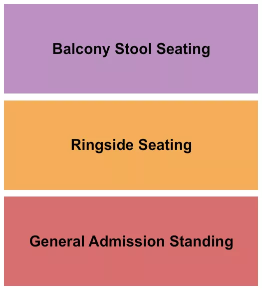 GOLDFIELD TRADING POST ROSEVILLE WRESTLING Seating Map Seating Chart