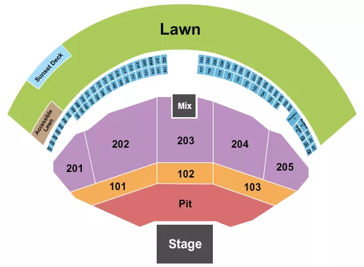 ENDSTAGE PIT 3 Seating Map Seating Chart