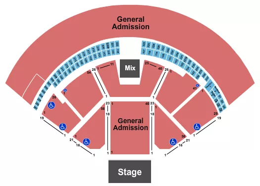 FULL GA Seating Map Seating Chart