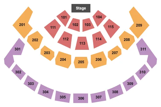 GRACE CHURCH MN END STAGE Seating Map Seating Chart