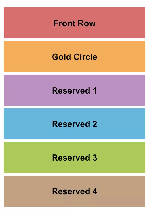 ENDSTAGE GC RESERVED 2 Seating Map Seating Chart