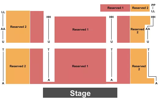 NATE JACKSON Seating Map Seating Chart