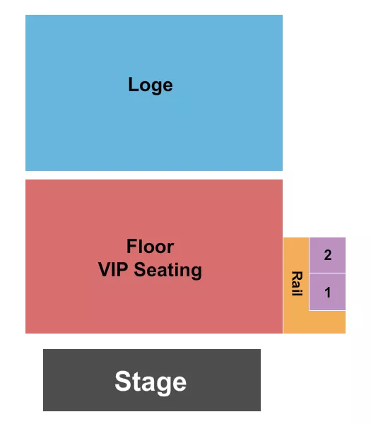 ENDSTAGE VIP FLOOR Seating Map Seating Chart