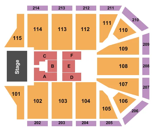 ELEVATE MUSIC FESTIVAL Seating Map Seating Chart