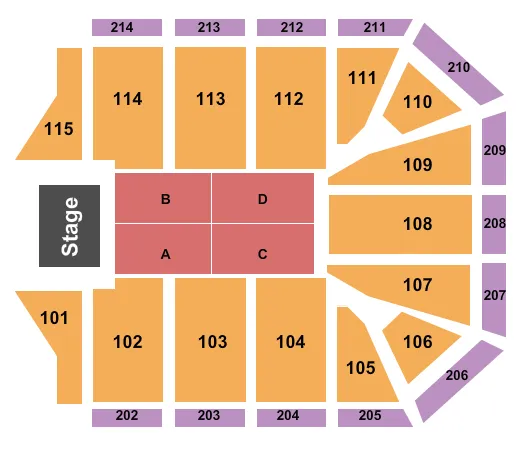 JEREMY CAMP Seating Map Seating Chart