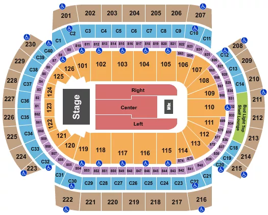 ENDSTAGE 4 Seating Map Seating Chart