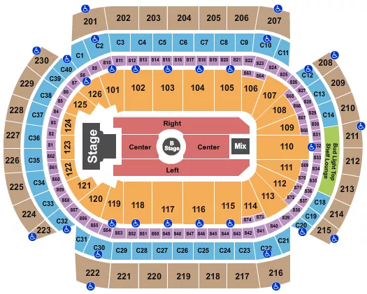 MELANIE MARTINEZ Seating Map Seating Chart