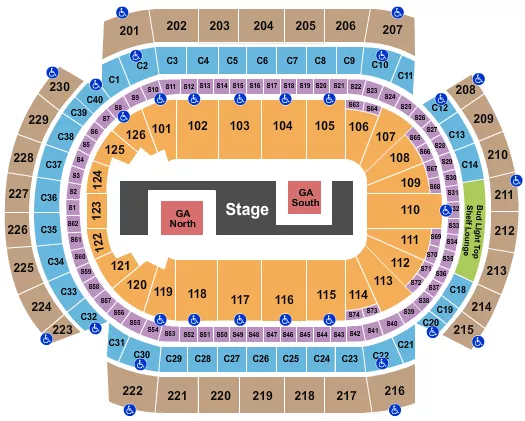TWICE Seating Map Seating Chart