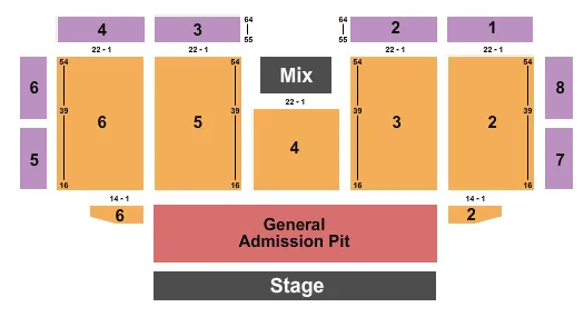 TOBY KEITH Seating Map Seating Chart