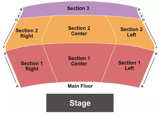 ENDSTAGE Seating Map Seating Chart