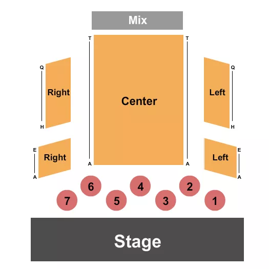 ENDSTAGE Seating Map Seating Chart