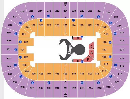 CIRQUE OVO Seating Map Seating Chart