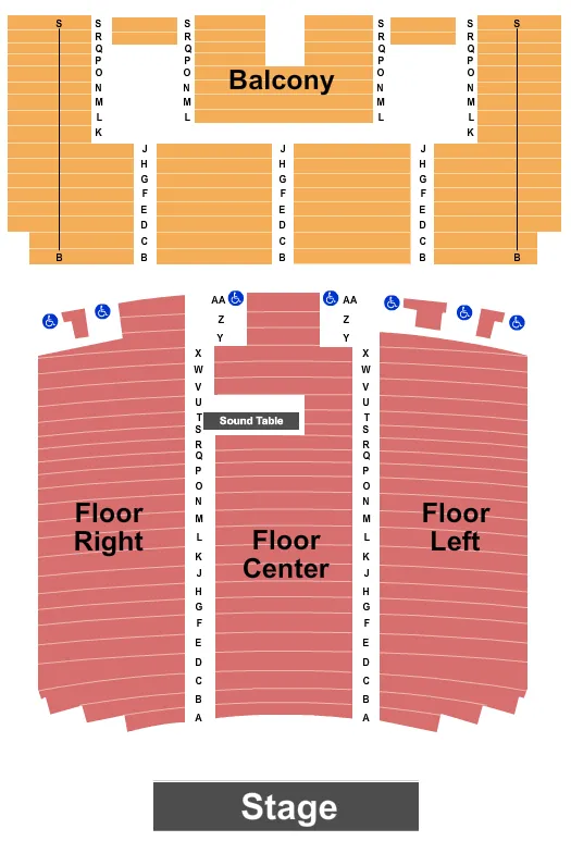 ENDSTAGE 2 Seating Map Seating Chart